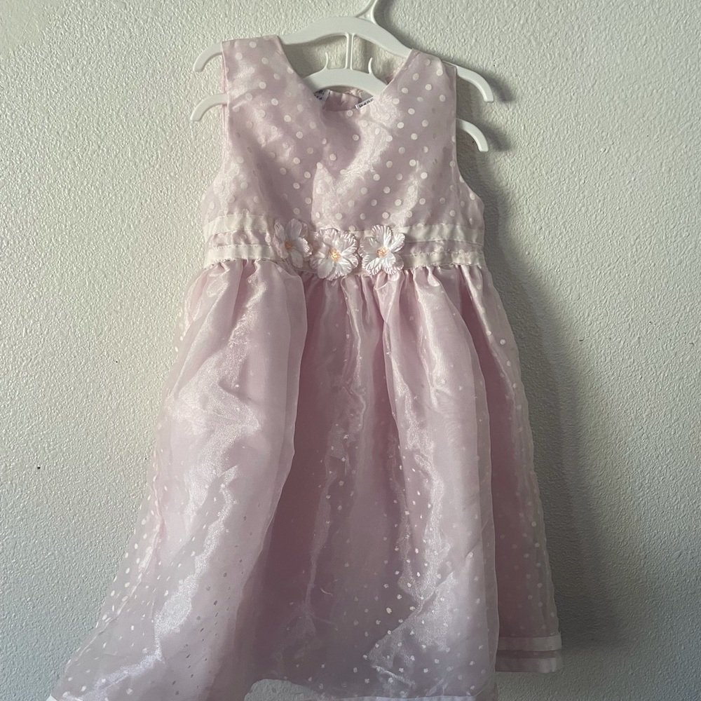 Girls pink formal dress